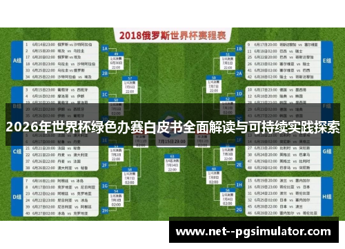 2026年世界杯绿色办赛白皮书全面解读与可持续实践探索